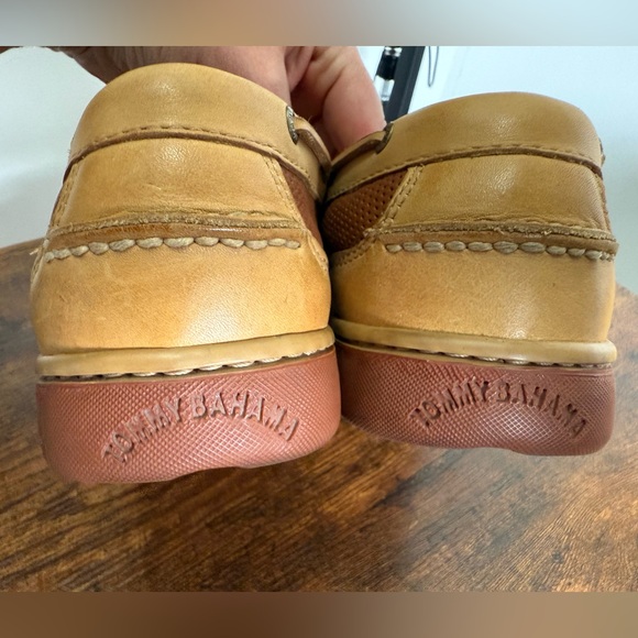 Tommy Bahama Men's Leather Slip-On Loafers Size 10,5М  Brown‎ yachting shoes - Picture 5 of 17
